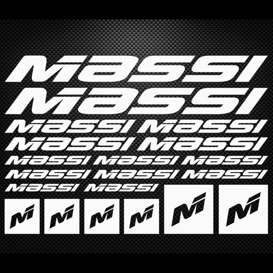 Massi Cycling Vinyl Decal Sticker Set