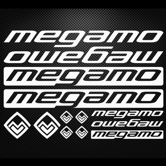 Megamo Cycling Vinyl Decal Sticker Set