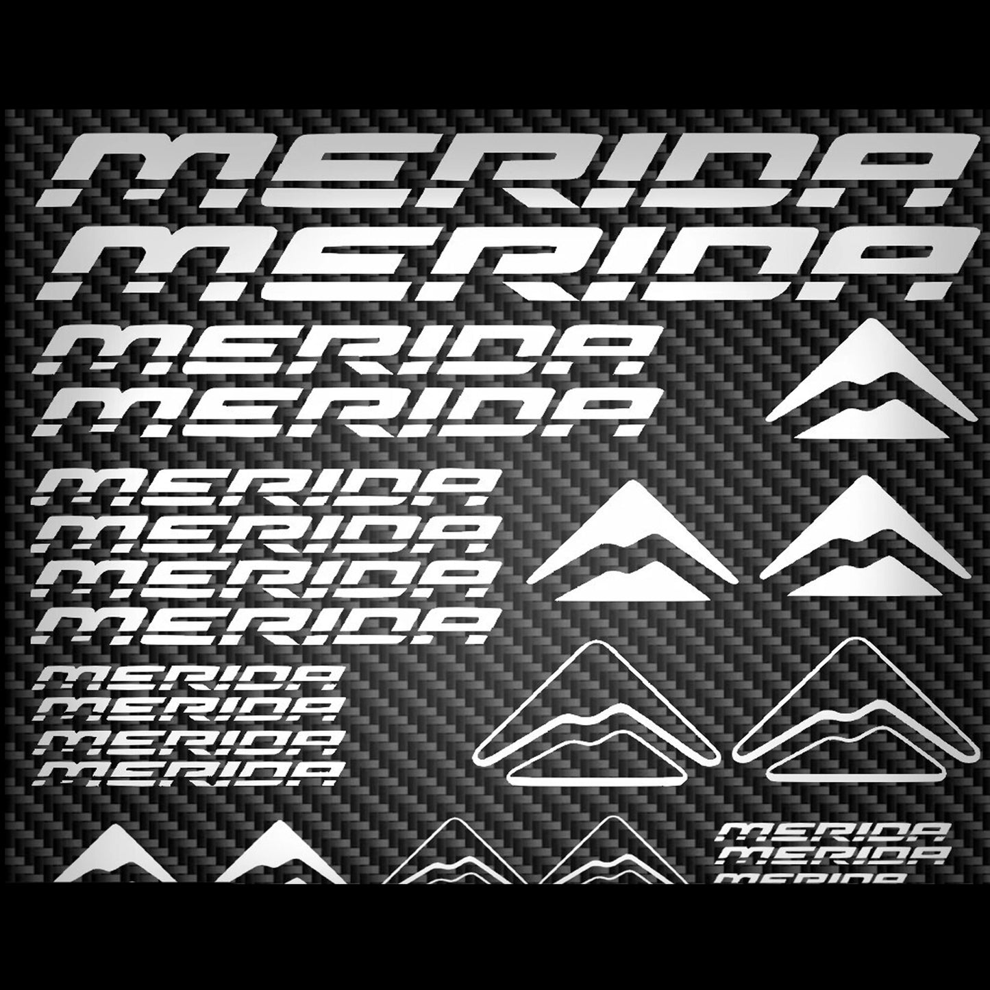 Merida Cycling Vinyl Decal Sticker Set Style 4