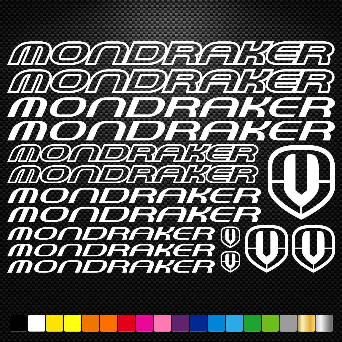 Mondraker Vinyl Decal Stickers Bike Frame Cycles Cycling Bicycle