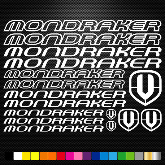 Mondraker Vinyl Decal Stickers Bike Frame Cycles Cycling Bicycle