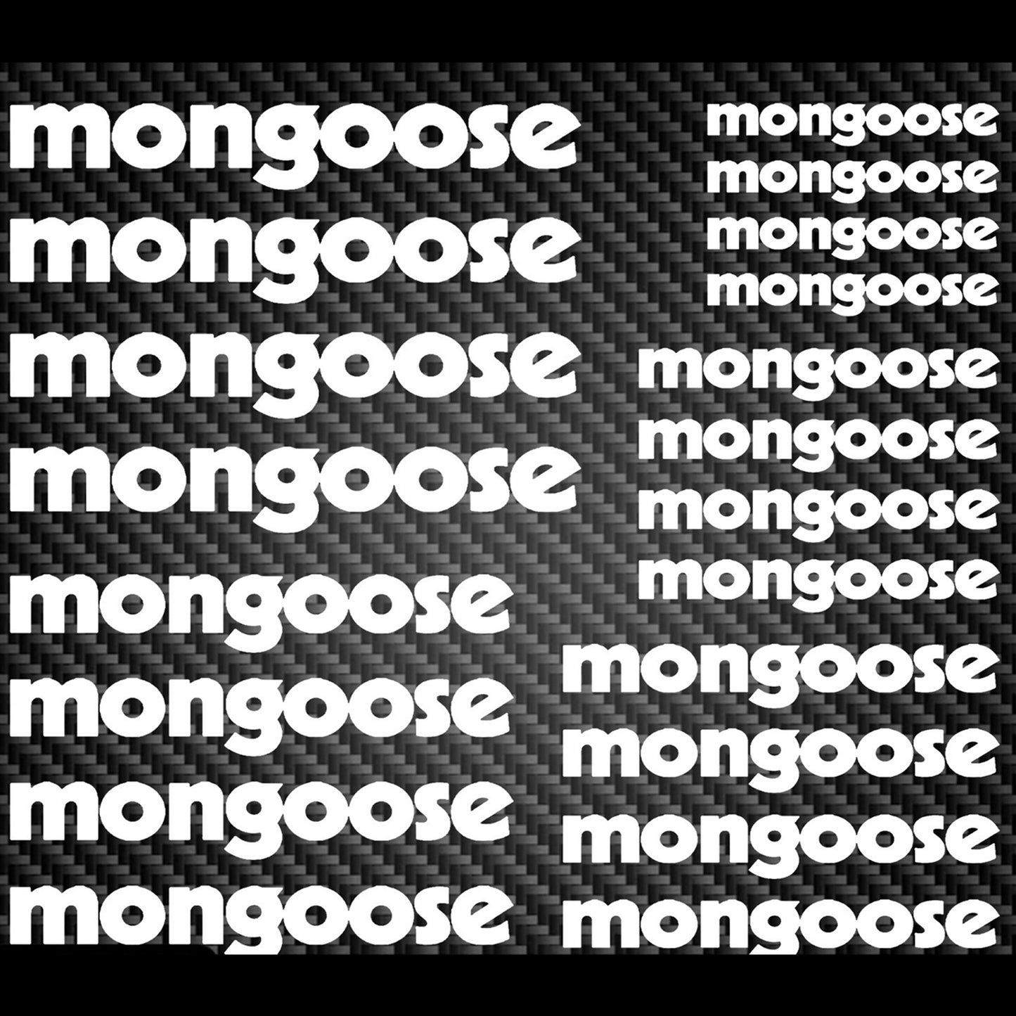 Moongoose Cycling Vinyl Decal Sticker Set Style 2