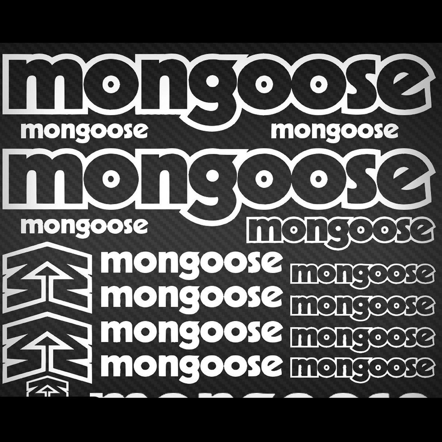 Moongoose Cycling Vinyl Decal Sticker Set