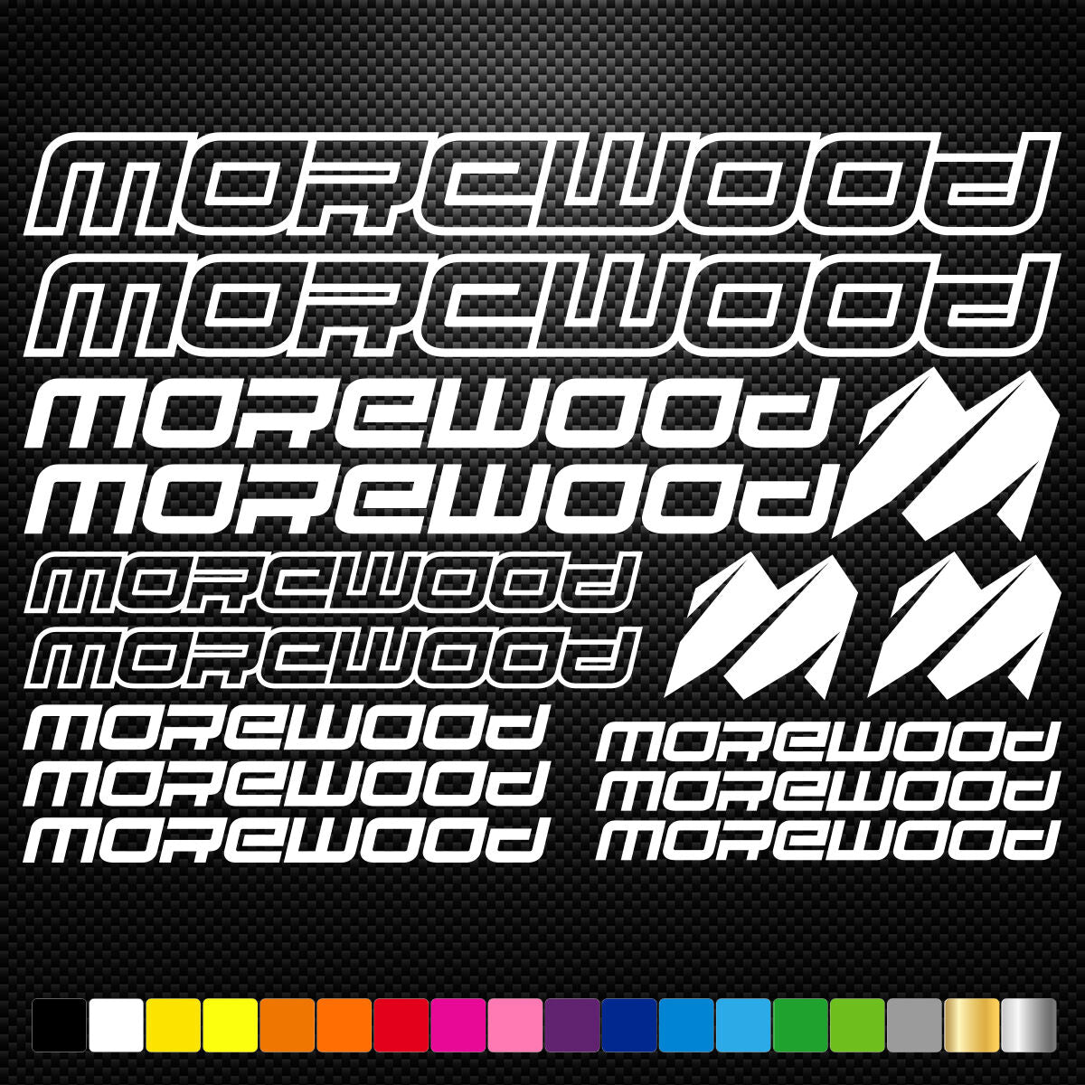 Morewood Vinyl Decal Stickers Sheet Bike Frame Cycles Cycling Bicycle