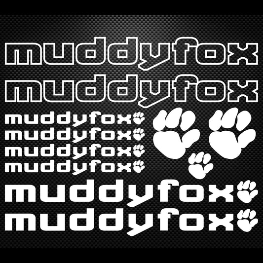 Muddyfox Cycling Vinyl Decal Sticker Set