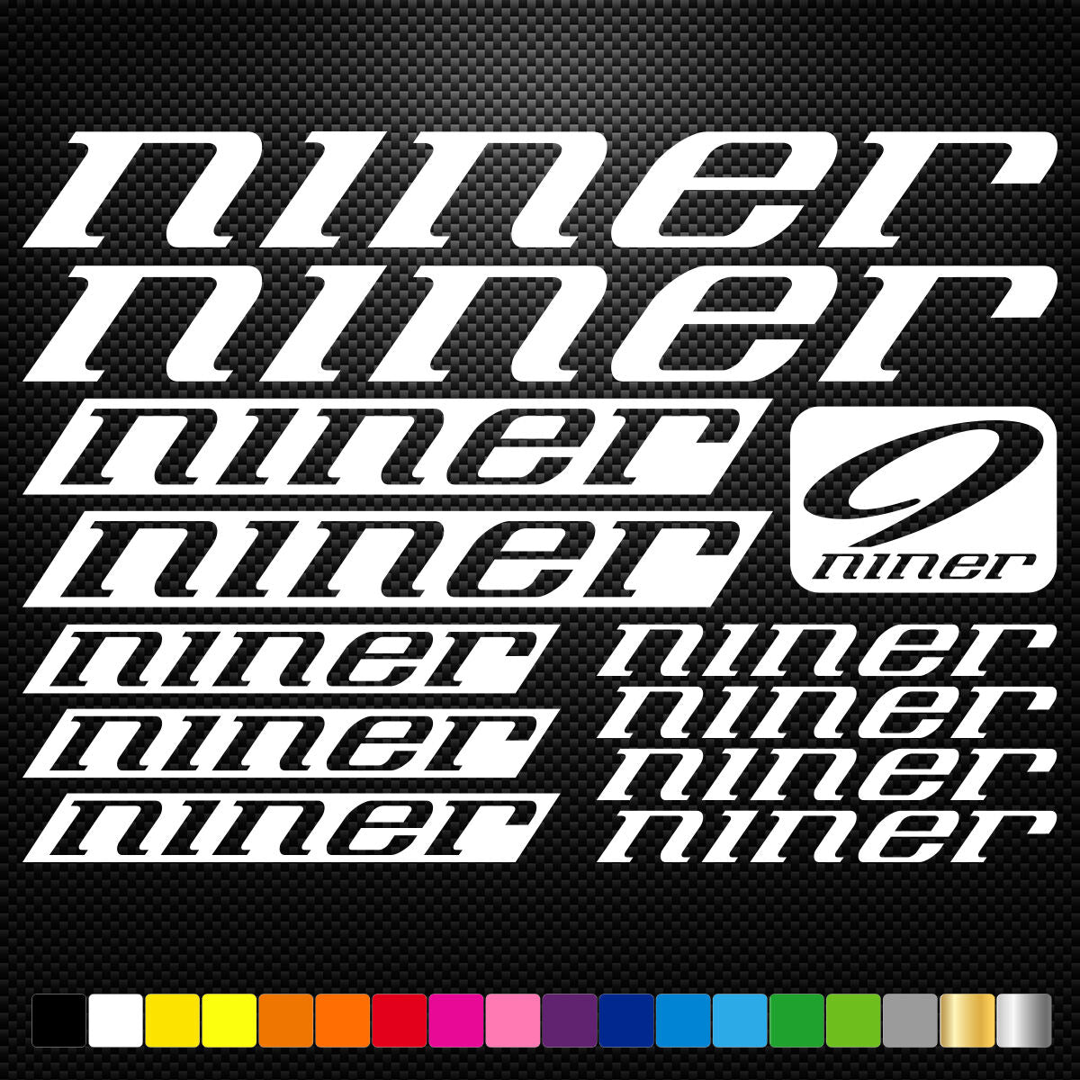Niner Vinyl Stickers Sheet Bike Frame Cycles Cycling Bicycle