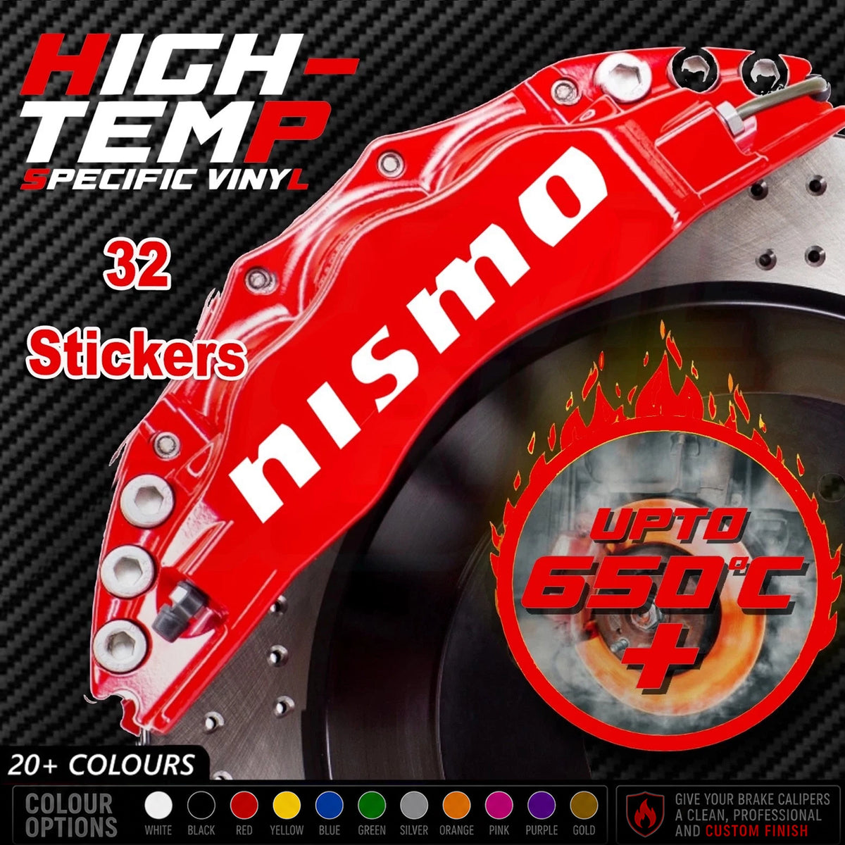 NISSAN Nismo Break Caliper Quality Vinyl Decal Stickers
