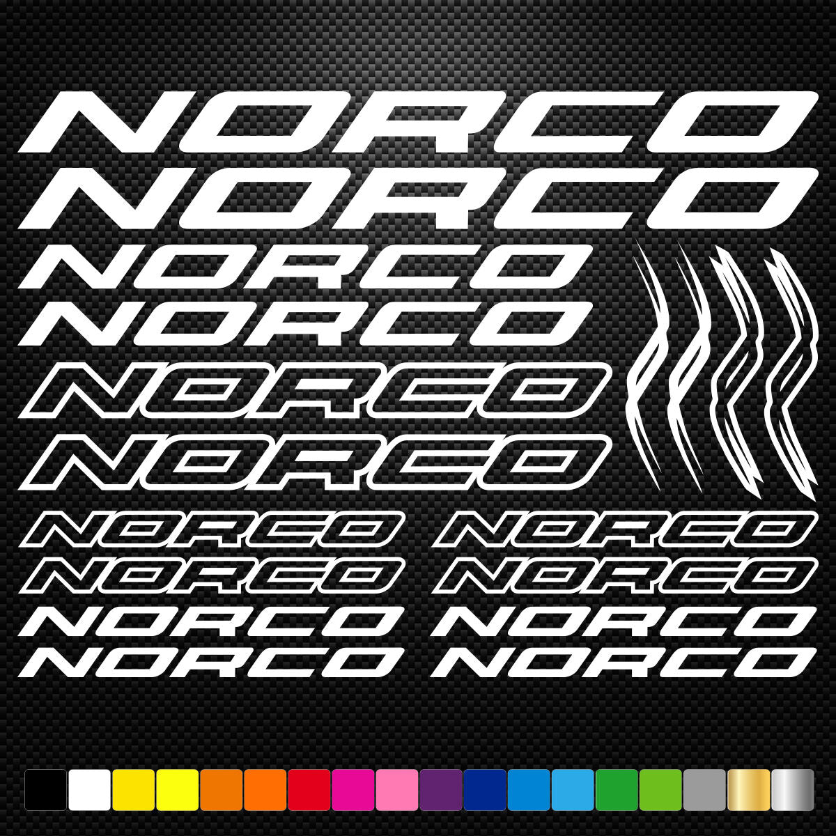 Norco Vinyl Decal Stickers Sheet Bike Frame Cycle Cycling Bicycle