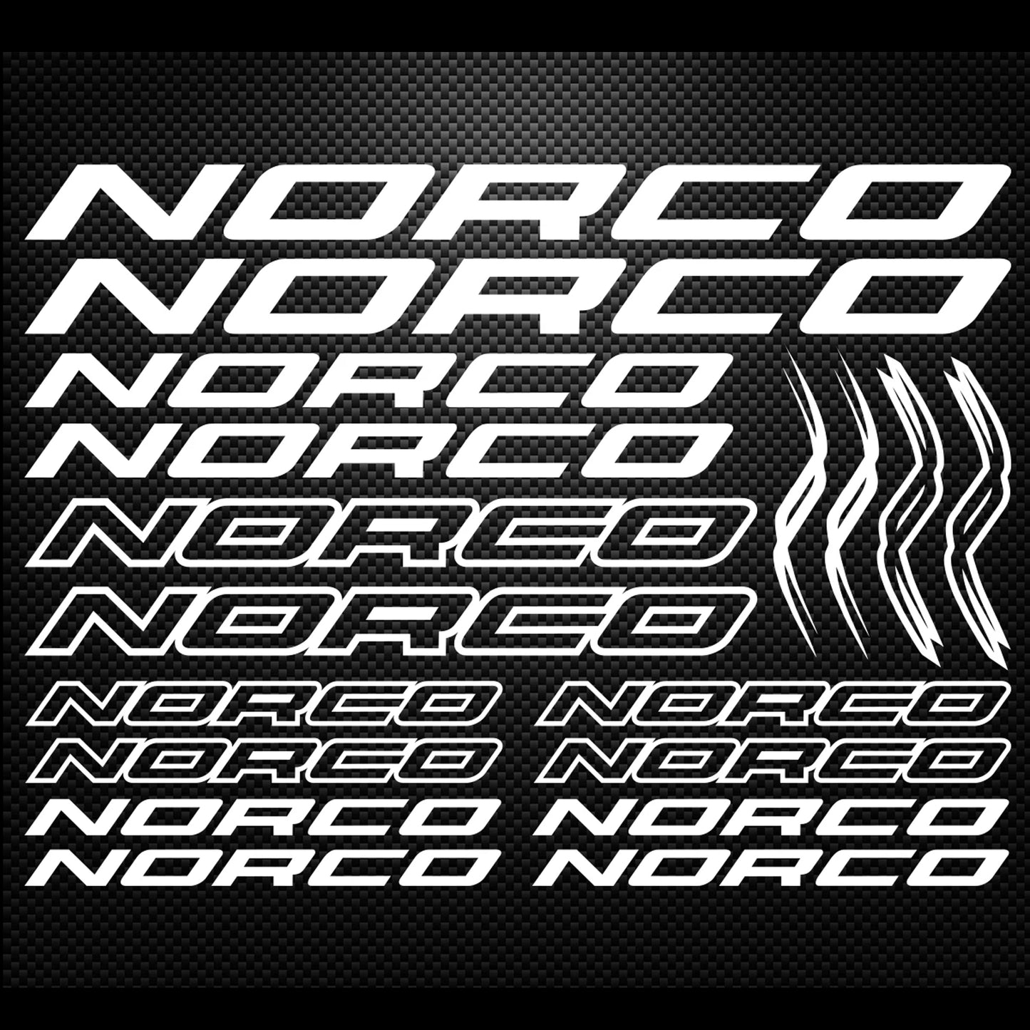 Norco Cycling Vinyl Decal Sticker Set Style 2
