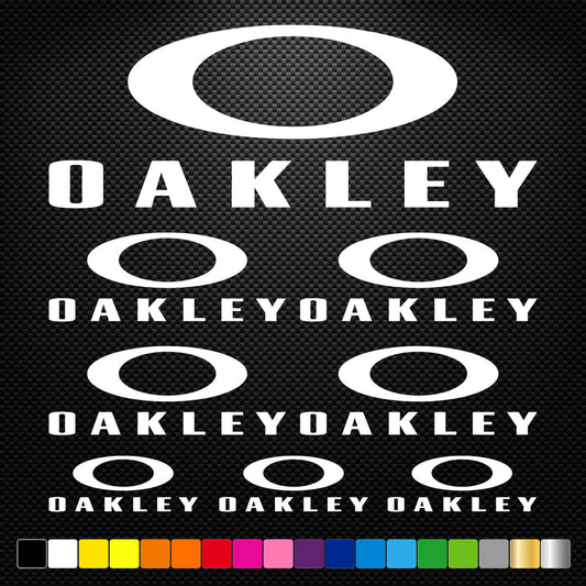 OAKLEY Stickers Sheet Motorcycle Sponsors Auto Tuning Quality