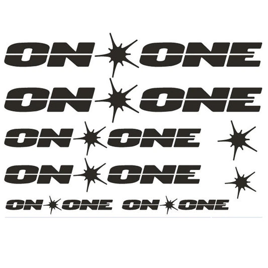 On One Cycling Vinyl Decal Sticker Set