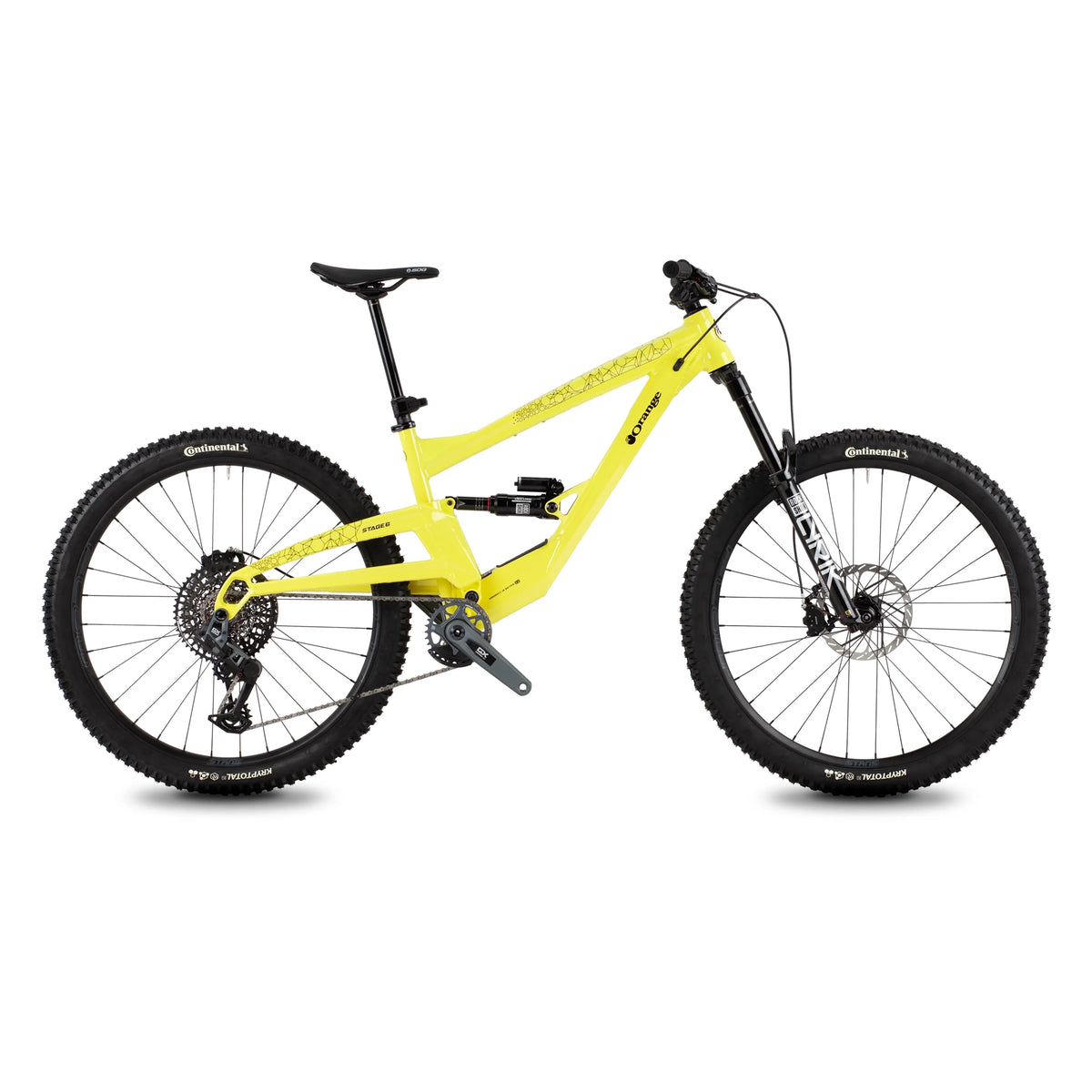 Orange Patriot Cycling Vinyl Decal Sticker Set
