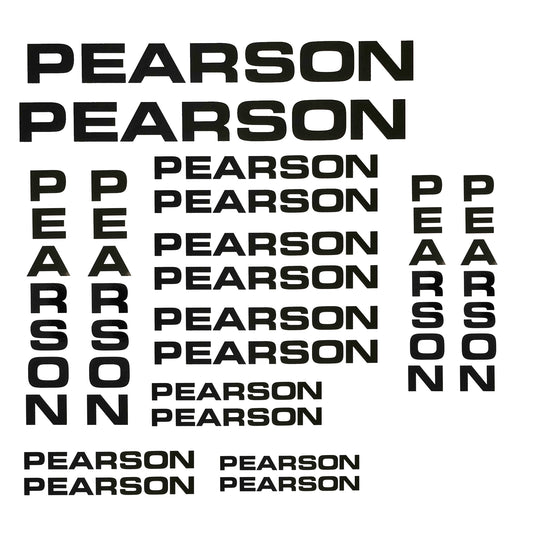 Pearson Cycling Vinyl Decal Sticker Set