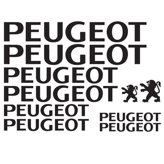 Peugeot Cycling Vinyl Decal Sticker Set Style 5