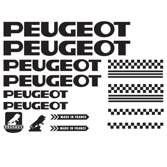 Peugeot Cycling Vinyl Decal Sticker Set Style 4