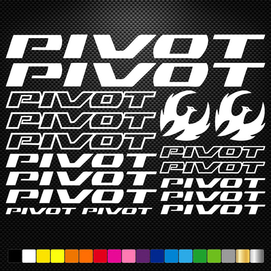 Pivot Vinyl Decal Stickers Sheet Bike Frame Cycles Cycling Bicycle