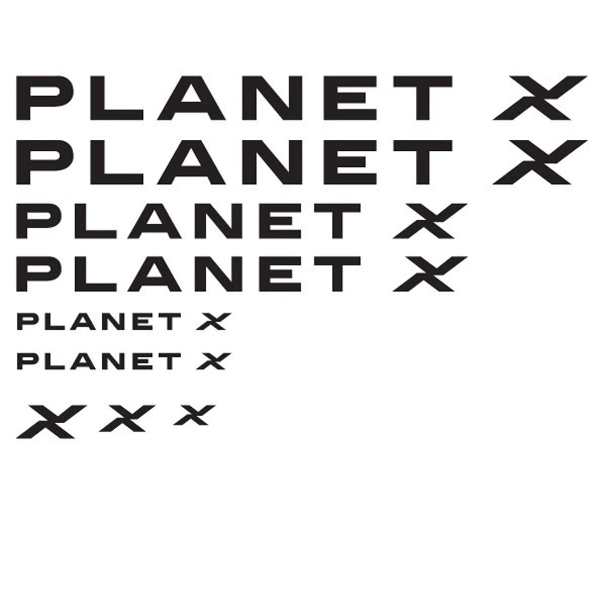 Planet x Cycling Vinyl Decal Sticker Set Style 2