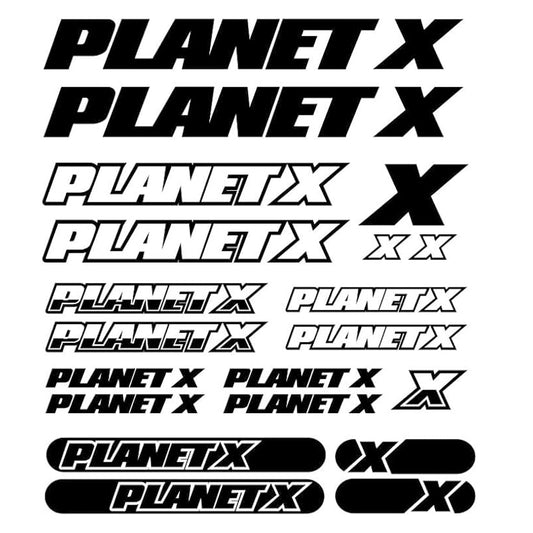 Planet x Cycling Vinyl Decal Sticker Set
