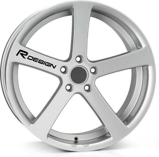 R DESIGN ALLOY WHEEL Quality Vinyl Decal Stickers