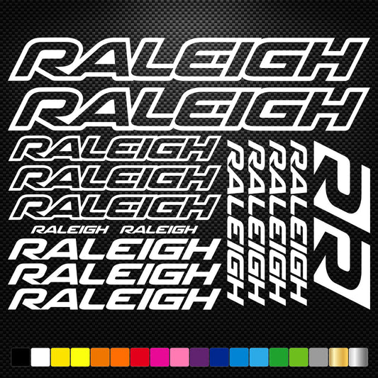 Raleigh Vinyl Decals Sheet Bike Frame Cycle Cycling Bicycle