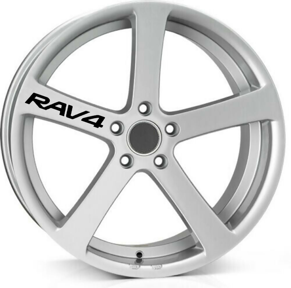 RAV 4 ALLOY WHEEL Quality Vinyl Decal Stickers