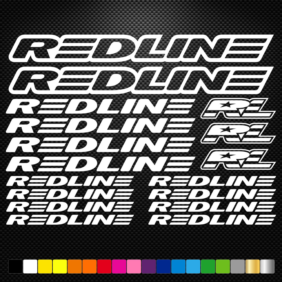 Redline Vinyl Stickers Sheet Bike Frame Cycling Bicycle