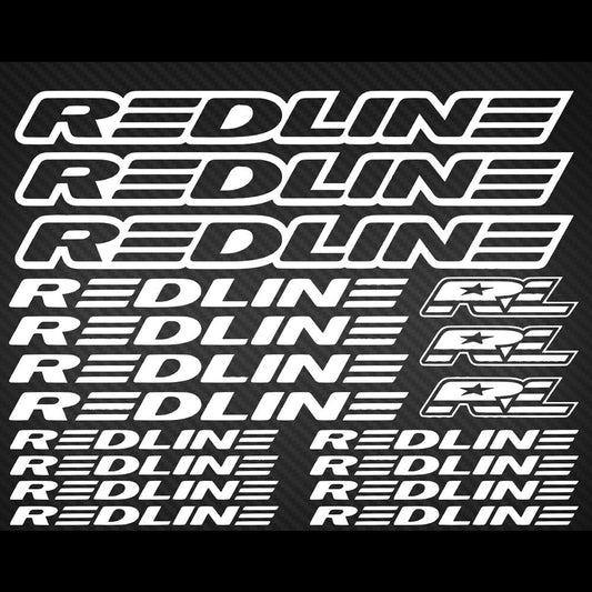 Redline Cycling Vinyl Decal Sticker Set