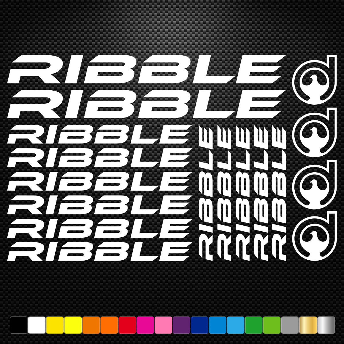 Ribble Vinyl Stickers Sheet Bike Frame Cycling Bicycle