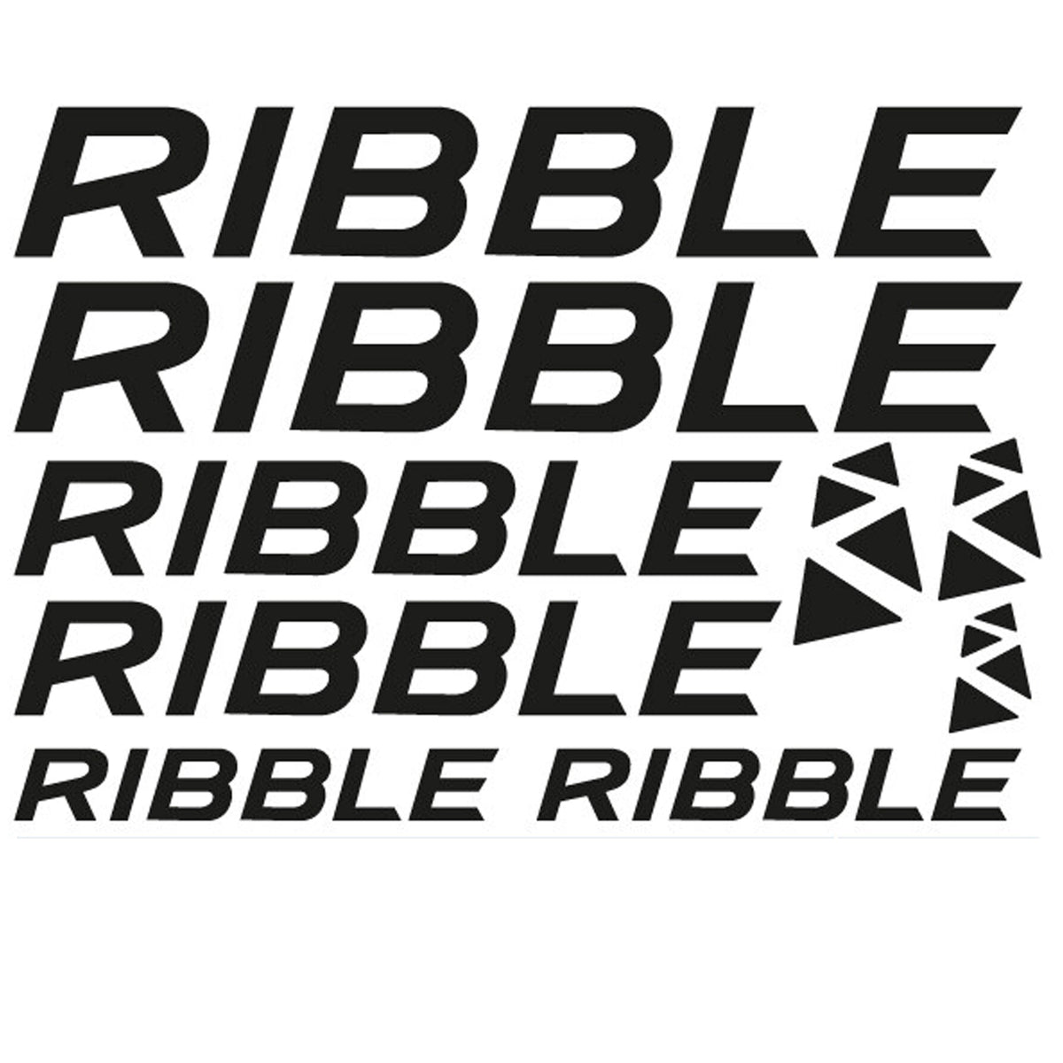 Ribble Cycling Vinyl Decal Sticker Set Style 2