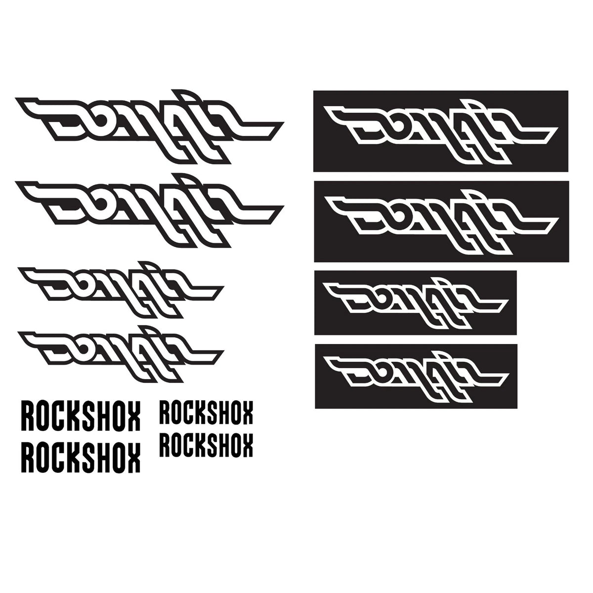 Rockshox Domain Cycling Vinyl Decal Sticker Set