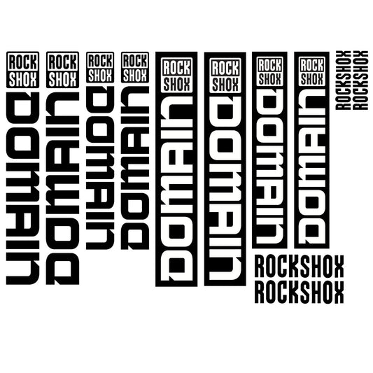 Rockshox Domain Cycling Vinyl Decal Sticker Set Style 2