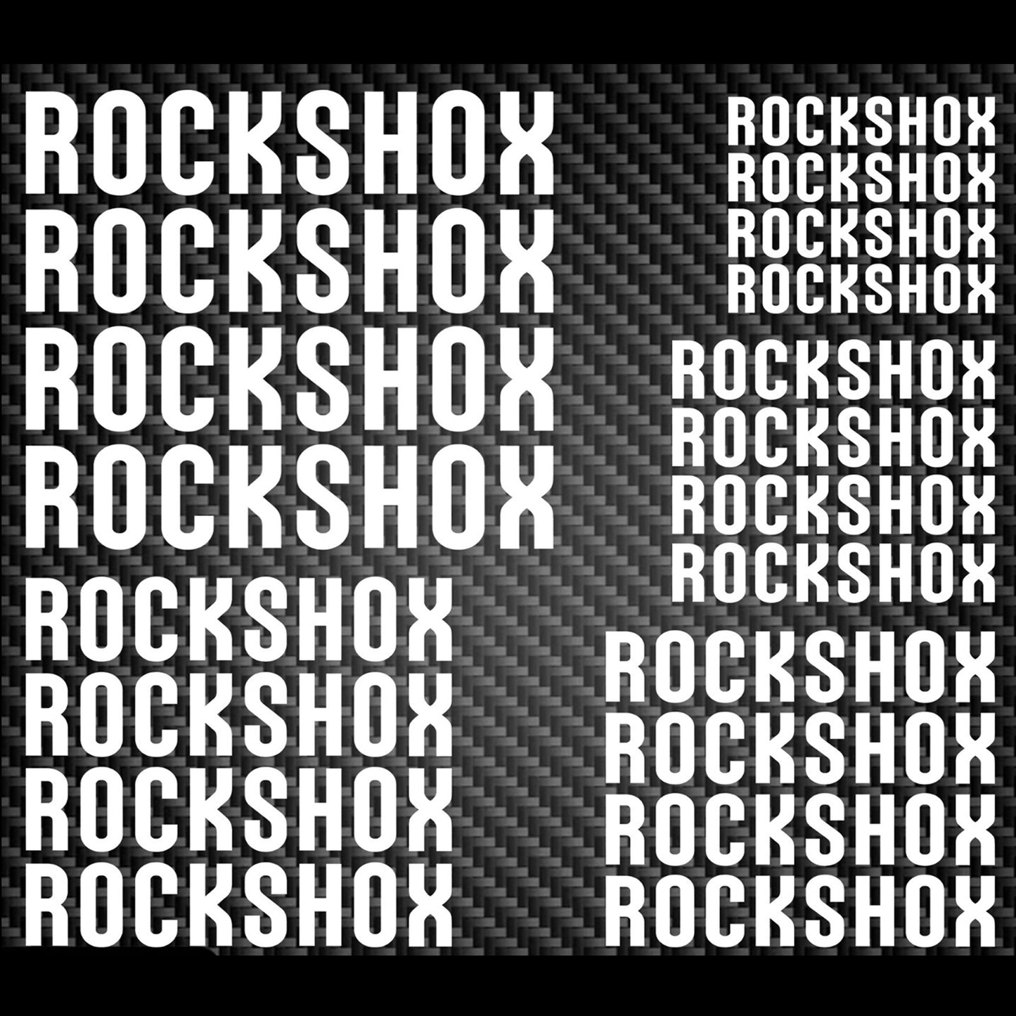 Rockshox Cycling Vinyl Decal Sticker Set