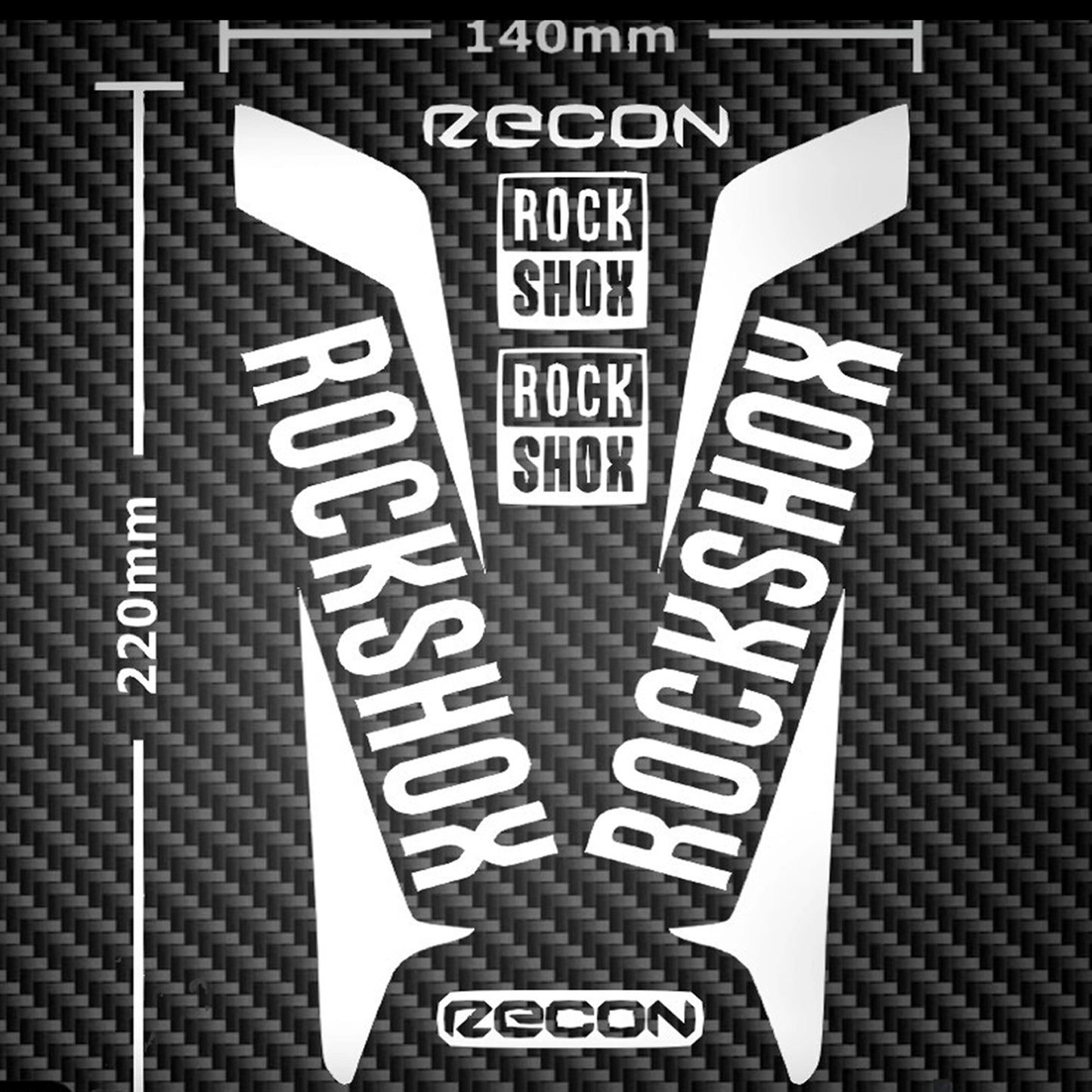 Rockshox Recon Cycling Vinyl Decal Sticker Set
