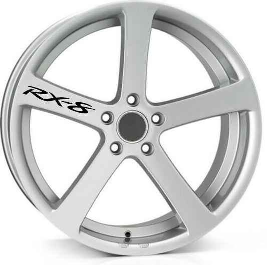 RX 8 ALLOY WHEEL Quality Vinyl Decal Stickers