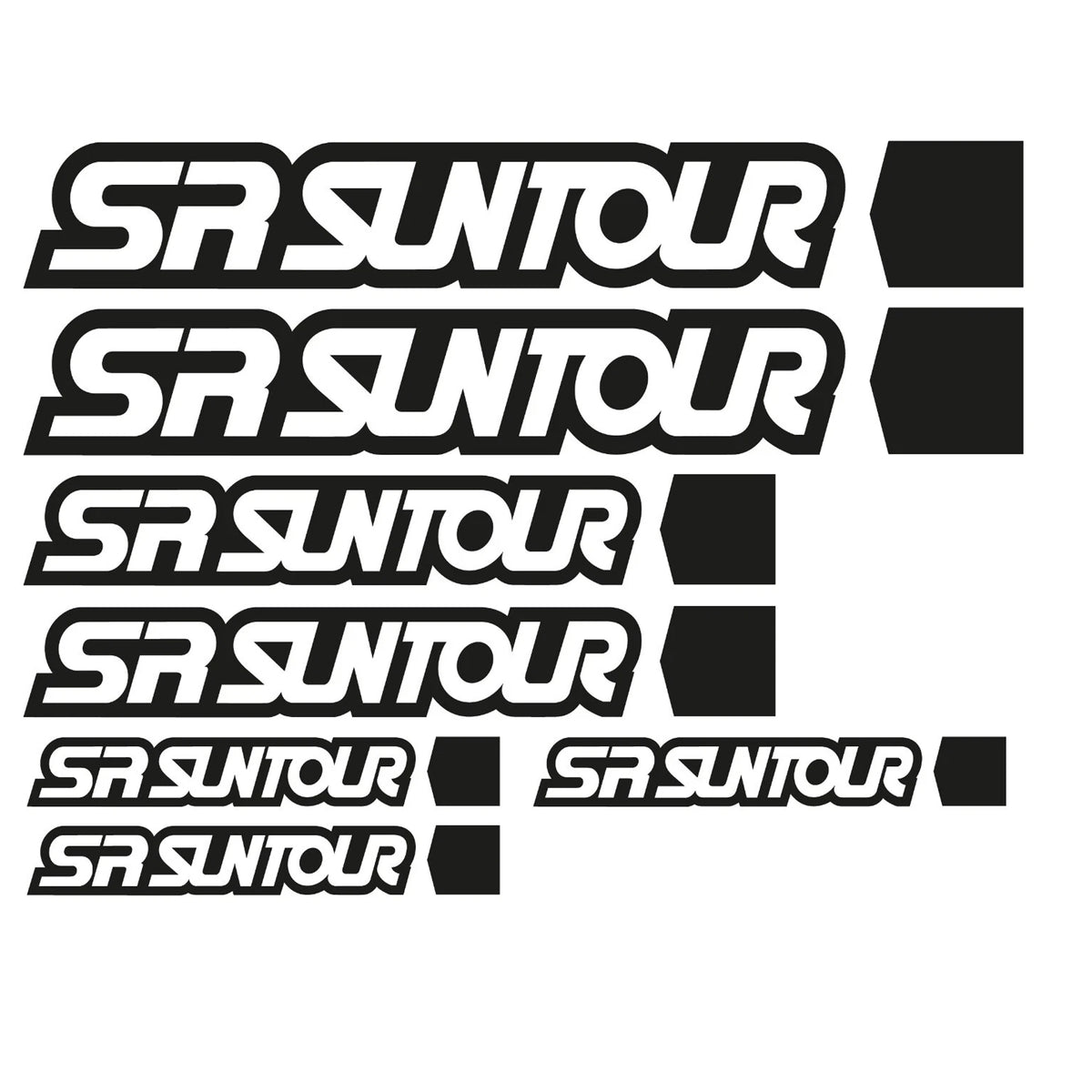 SR Suntour Cycling Vinyl Decal Sticker Set
