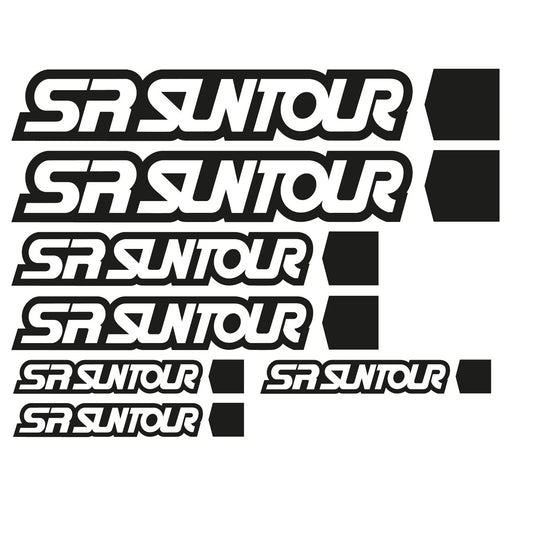 SR Suntour Cycling Vinyl Decal Sticker Set