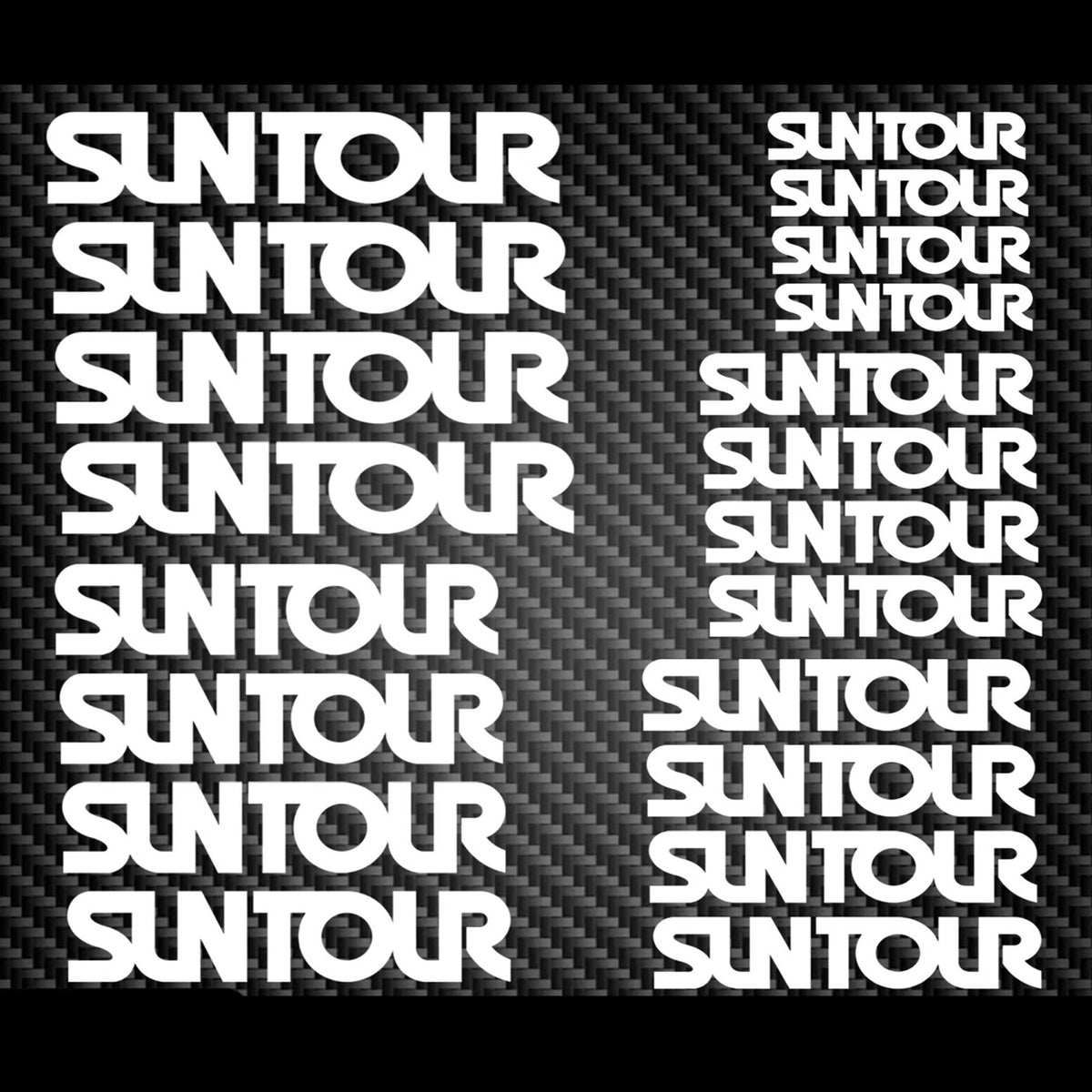 SR Suntour Cycling Vinyl Decal Sticker Set Style 2