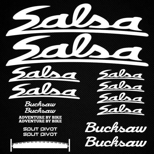 Salsa Cycling Vinyl Decal Sticker Set Style 3