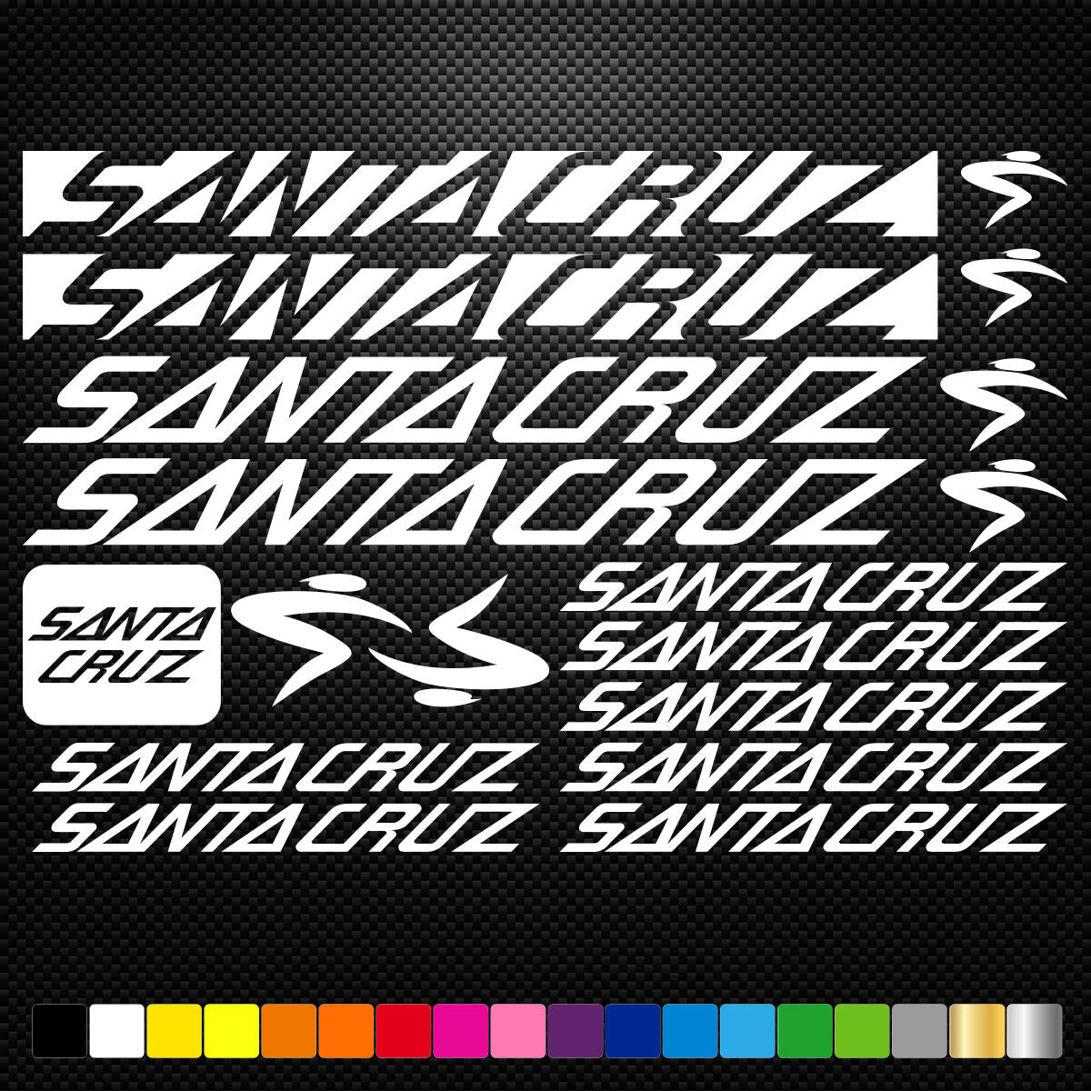 Santa Cruz Vinyl Decals Stickers Sheet Bike Frame Cycling Bicycle