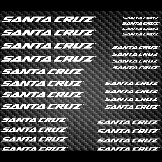 Santa Cruz Cycling Vinyl Decal Sticker Set