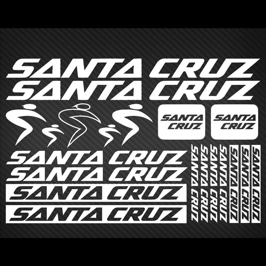 Santa Cruz Cycling Vinyl Decal Sticker Set Style 3