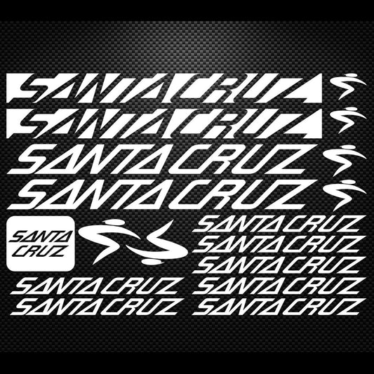Santa Cruz Cycling Vinyl Decal Sticker Set Style 4