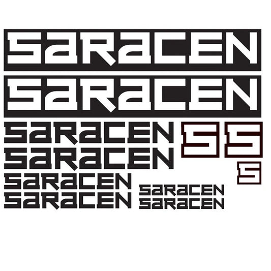 Saracen Cycling Vinyl Decal Sticker Set Style 3