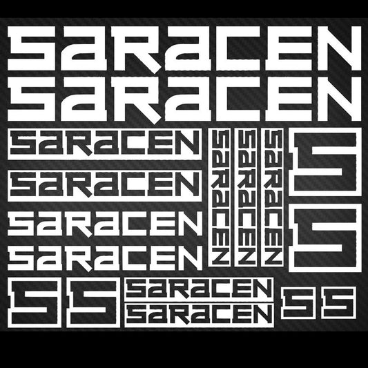Saracen Cycling Vinyl Decal Sticker Set Style 4