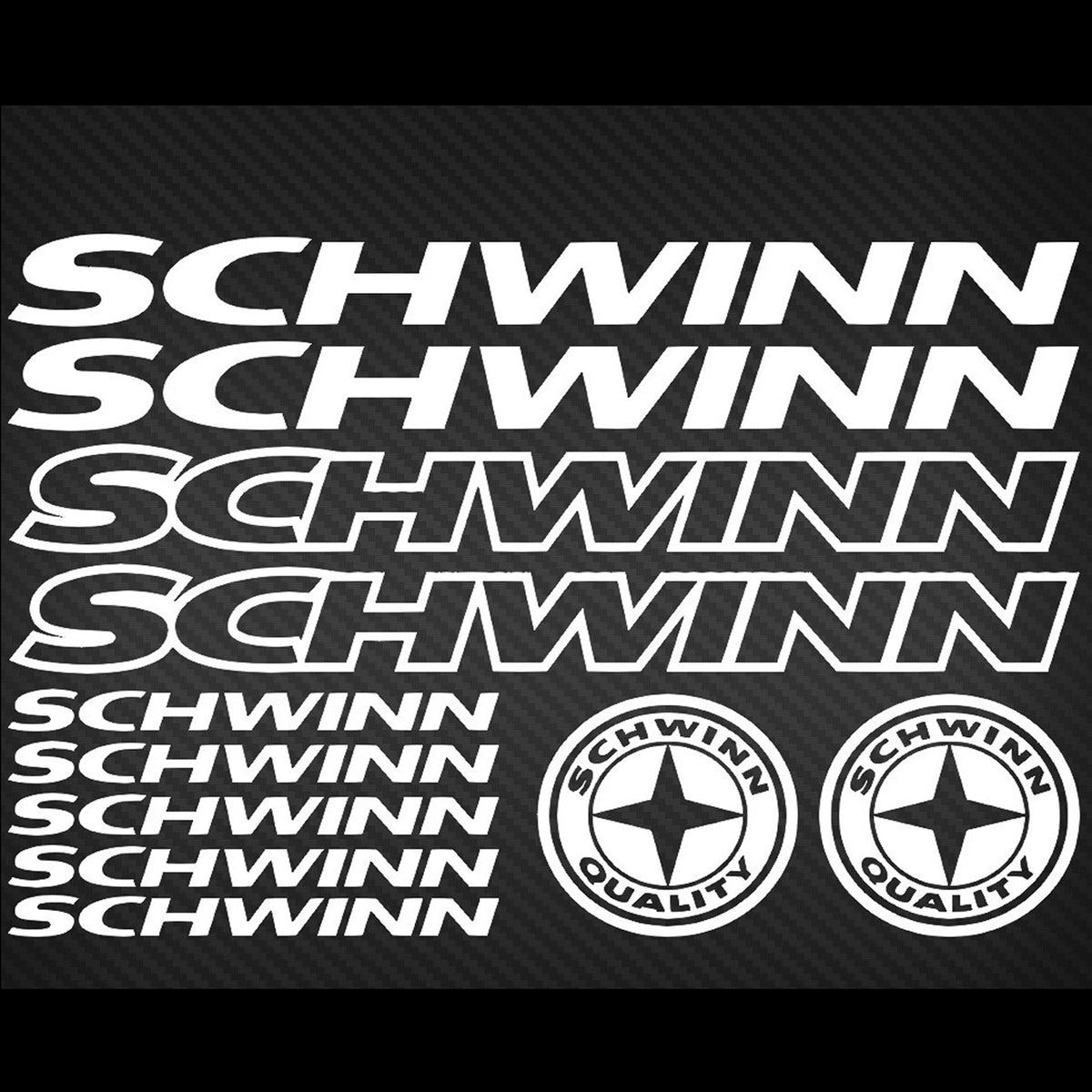 Schwinn Cycling Vinyl Decal Sticker Set