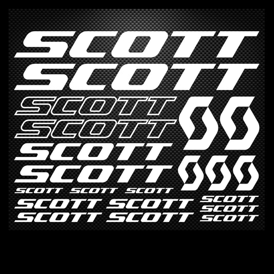 Scott Cycling Vinyl Decal Sticker Set