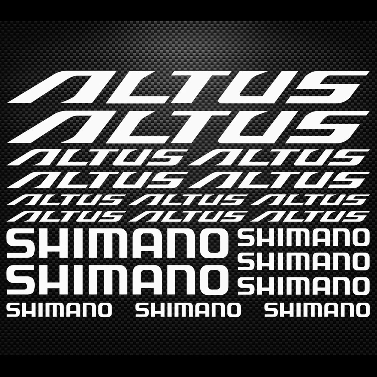 Shimano Altus Cycling Vinyl Decal Sticker Set