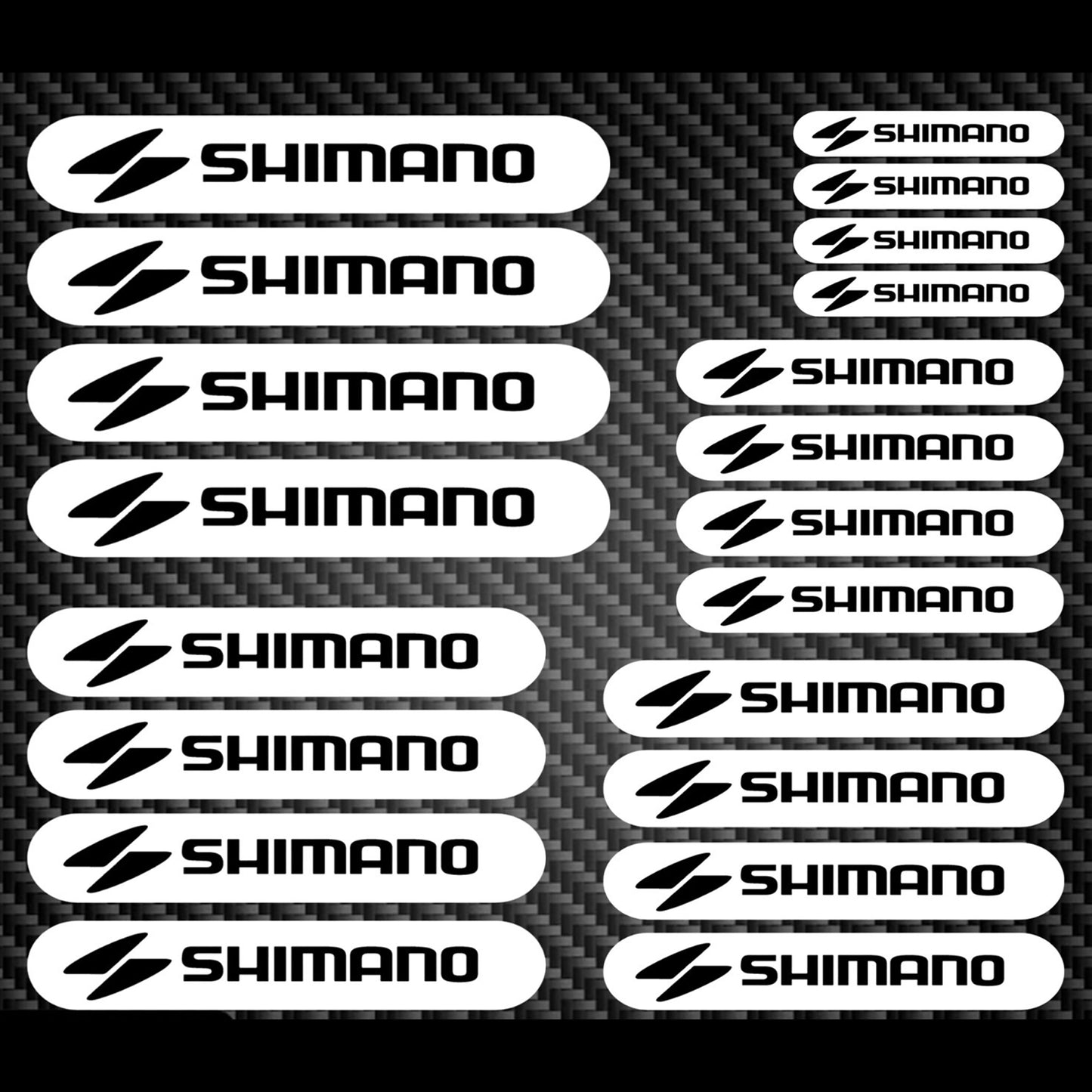 Shimano Cycling Vinyl Decal Sticker Set Style 2