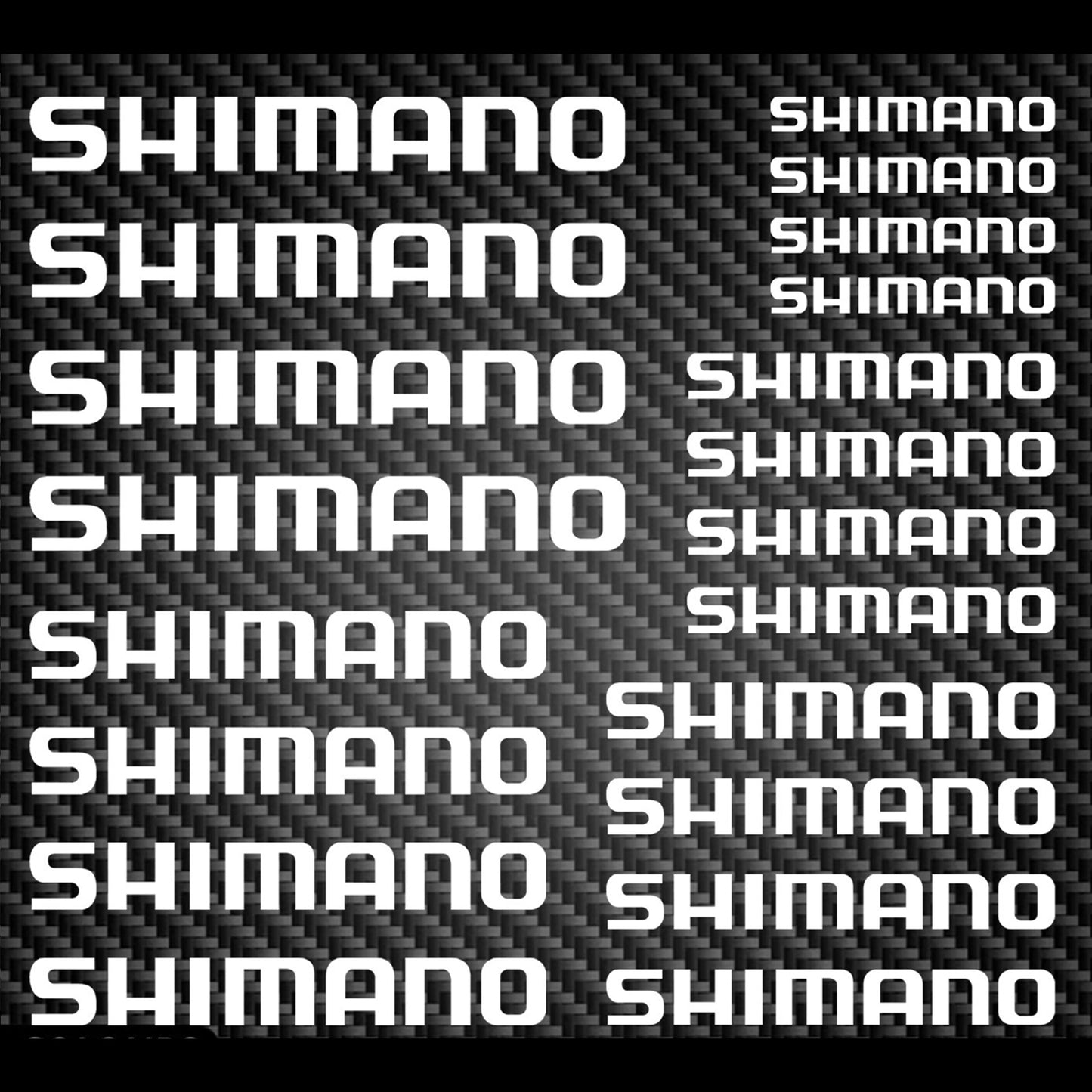 Shimano Cycling Vinyl Decal Sticker Set Style 3