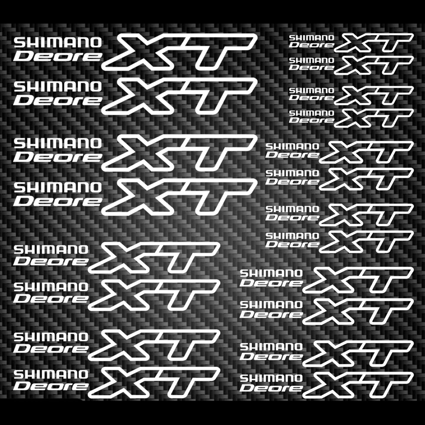 Shimano Cycling Vinyl Decal Sticker Set Style 4